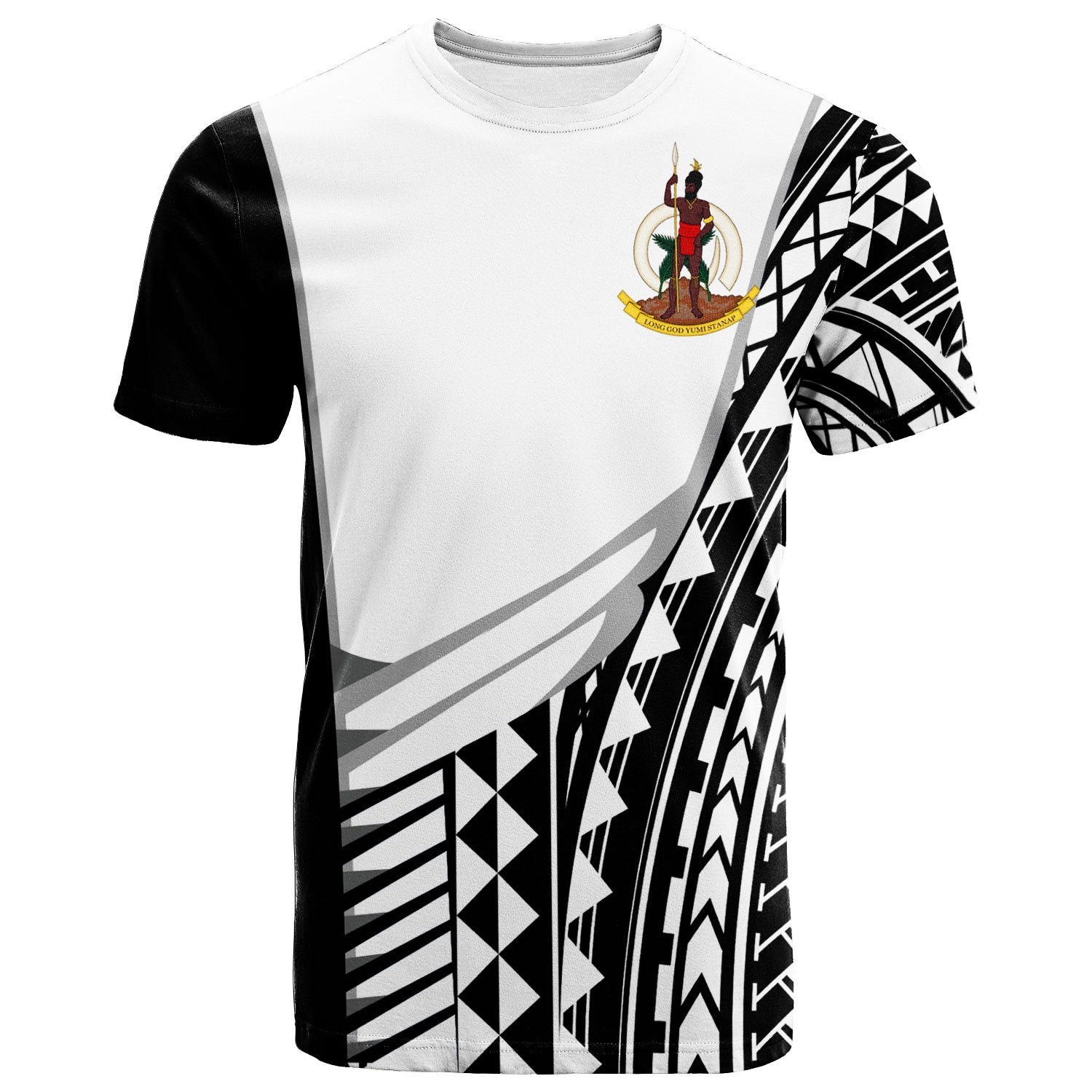 Vanuatu Custom T Shirt Athletes Style Unisex White - Polynesian Pride