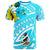 Vanuatu Polo Shirt Polynesian Pattern Aquamarine Stone Color Unisex Blue - Polynesian Pride