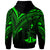 Vanuatu Hoodie Green Color Cross Style - Polynesian Pride