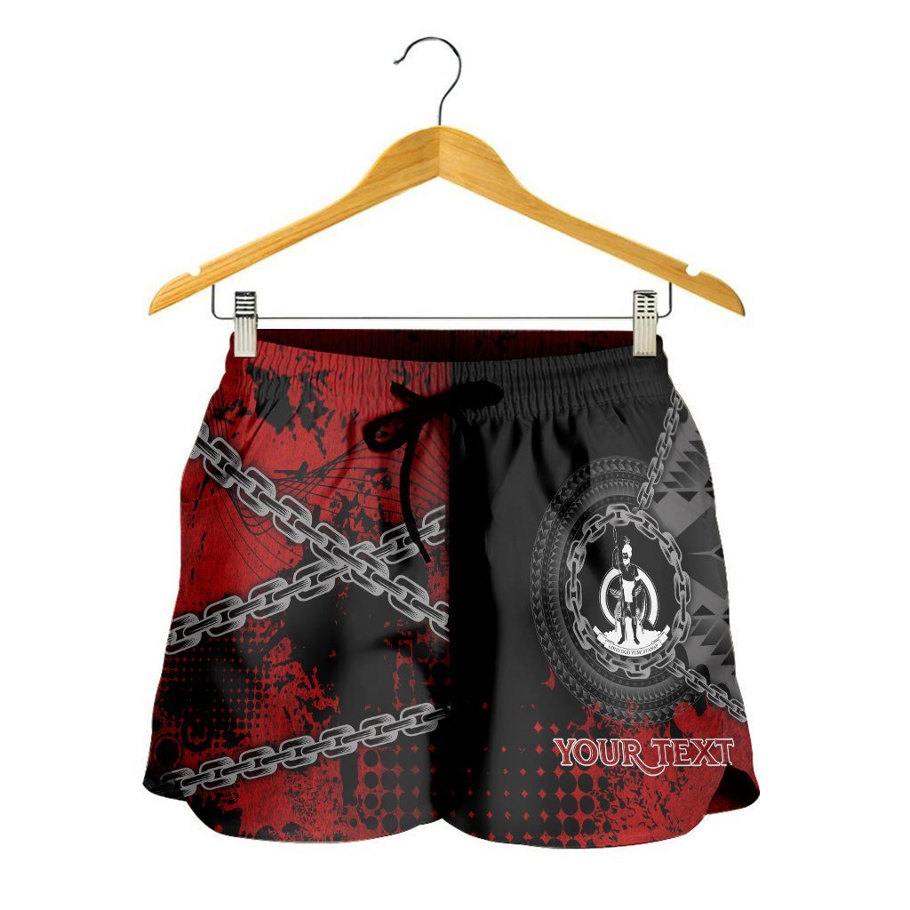 Vanuatu Polynesian Personalised Women's Shorts - Polynesian Chain Style - Polynesian Pride