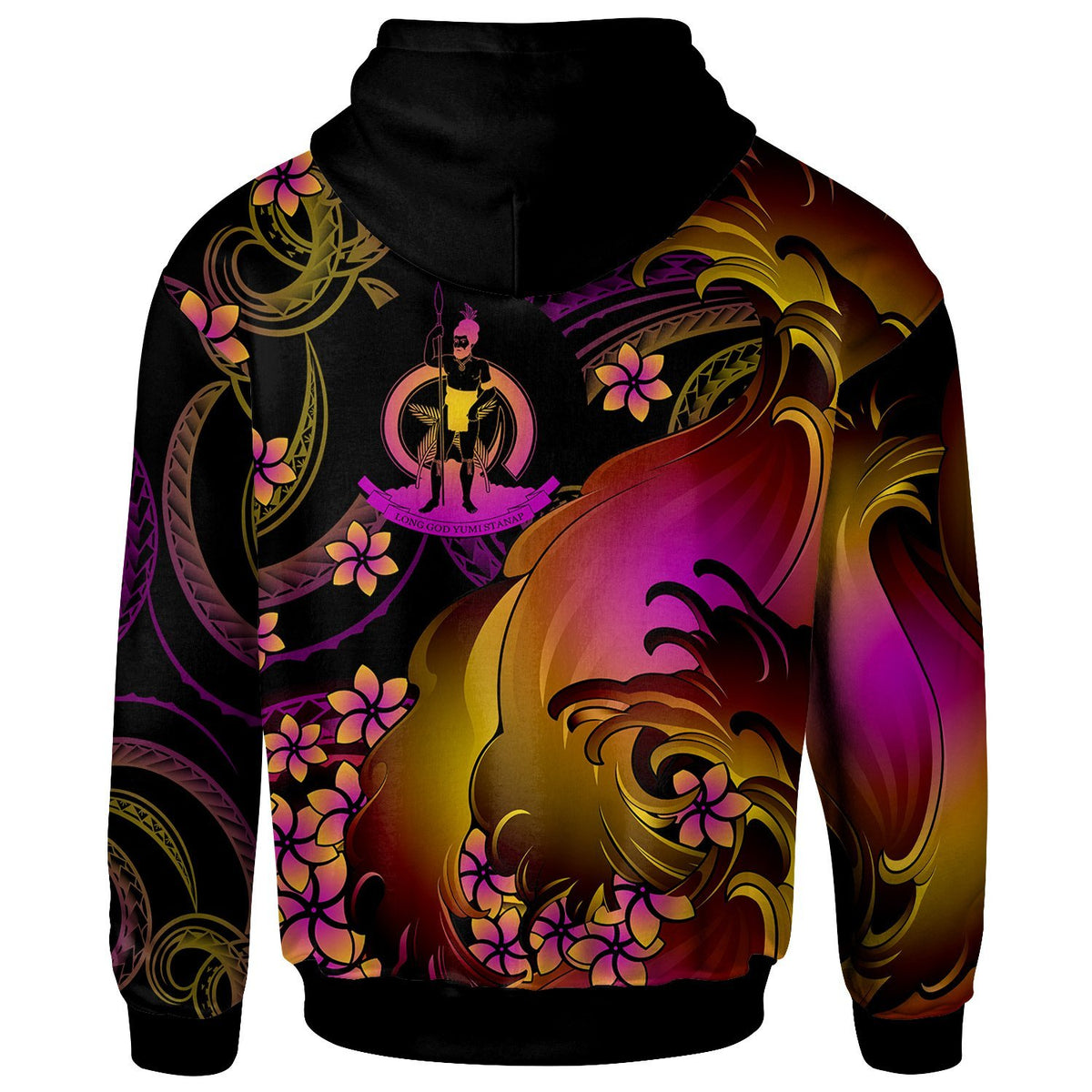 Vanuatu Zip up Hoodie Vanuatu in wave - Polynesian Pride