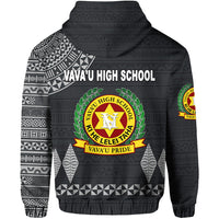 Tonga Vavau High School Zip Hoodie Simple Style Dark Grey LT8 - Polynesian Pride