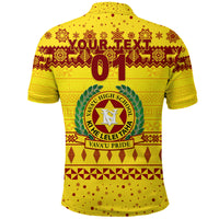 Custom Vavau High School Christmas Polo Shirt Simple Style Gold LT8 - Polynesian Pride
