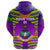 Custom Fiji Vuci Rugby Club Zip Hoodie Creative Style Purple, Custom Text and Number LT8 - Polynesian Pride