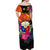 Philippines Off Shoulder Long Dress Alluring Polynesia and Tropical Flowers LT13 - Polynesian Pride