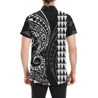 Kanaka Map Men's Short Sleeve Shirt White - Polynesian Pride