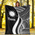 Nauru Premium Blanket - White Polynesian Tentacle Tribal Pattern - Polynesian Pride