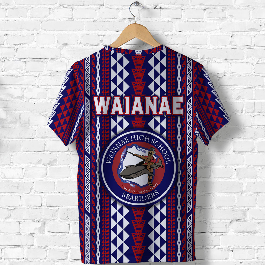 Hawaii Waianae High School T Shirt Seariders Simple Style LT8 - Polynesian Pride