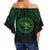 Hawaii Warrior Kanaka Polynesian Off Shoulder Waist Wrap Top - Rob Style - AH - Polynesian Pride