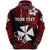 Custom Wallis and Futuna Rugby Zip Hoodie Unique Vibes Unisex Red - Polynesian Pride