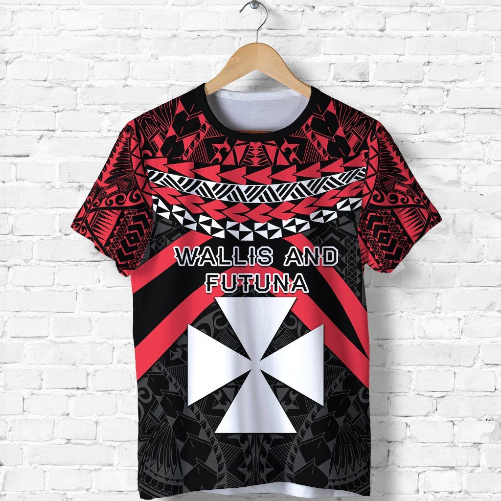 Wallis and Futuna Polynesian T Shirt Vibes Version Unisex Red - Polynesian Pride