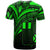 Wallis and Futuna T Shirt Green Color Cross Style - Polynesian Pride