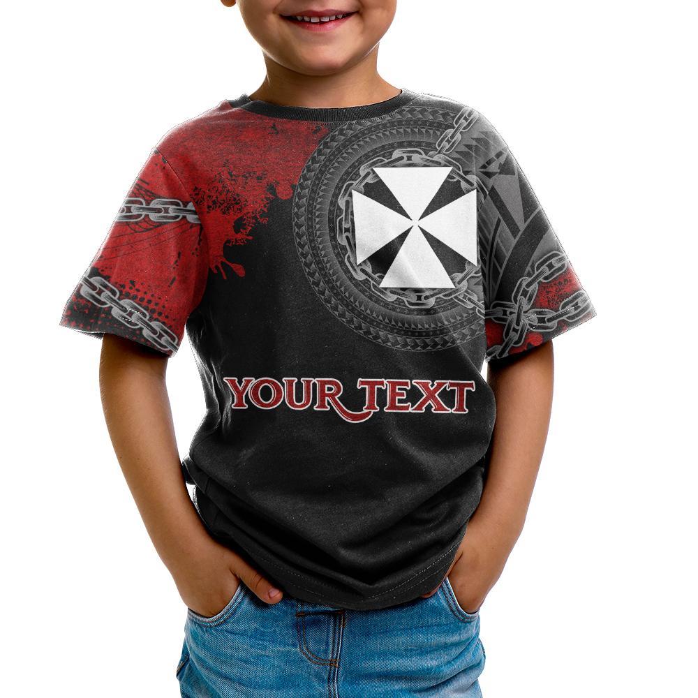 Wallis and Futuna Polynesian Custom T Shirt Polynesian Chain Style - Polynesian Pride