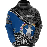 Northern Mariana Hoodie Fall In The Wave K7 Unisex Black - Polynesian Pride