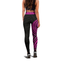 Vanuatu Rising 2nd Leggings (Pink) A6 - Polynesian Pride