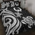 Pohnpei Quilt Bed Set - White Tentacle Turtle White - Polynesian Pride