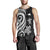 Tokelau Men's Tank Top - White Tentacle Turtle - Polynesian Pride