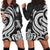 Nauru Women Hoodie Dress - White Tentacle Turtle White - Polynesian Pride