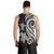 Tokelau Men's Tank Top - White Tentacle Turtle - Polynesian Pride