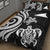 Tokelau Quilt Bed Set - White Tentacle Turtle - Polynesian Pride