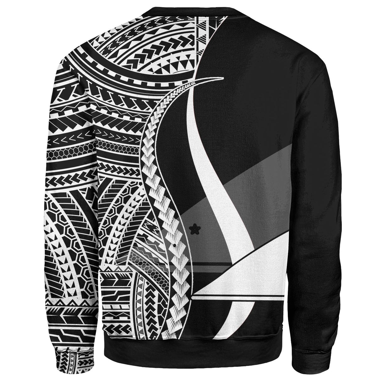 Tokelau Custom Personalised Sweatshirt - White Polynesian Tentacle Tribal Pattern - Polynesian Pride
