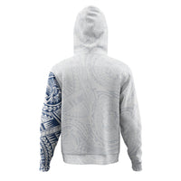 Polynesian Tattoo Style Hoodie White Zip Hoodie White - Polynesian Pride