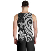 Tuvalu Men's Tank Top - White Tentacle Turtle - Polynesian Pride