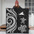 Tokelau Premium Quilt - White Tentacle Turtle - Polynesian Pride