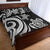 Chuuk Quilt Bed Set - White Tentacle Turtle - Polynesian Pride