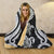 Tahiti Hooded Blanket - White Tentacle Turtle - Polynesian Pride