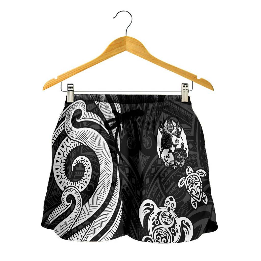 Tonga Women's Short - White Tentacle Turtle - Polynesian Pride