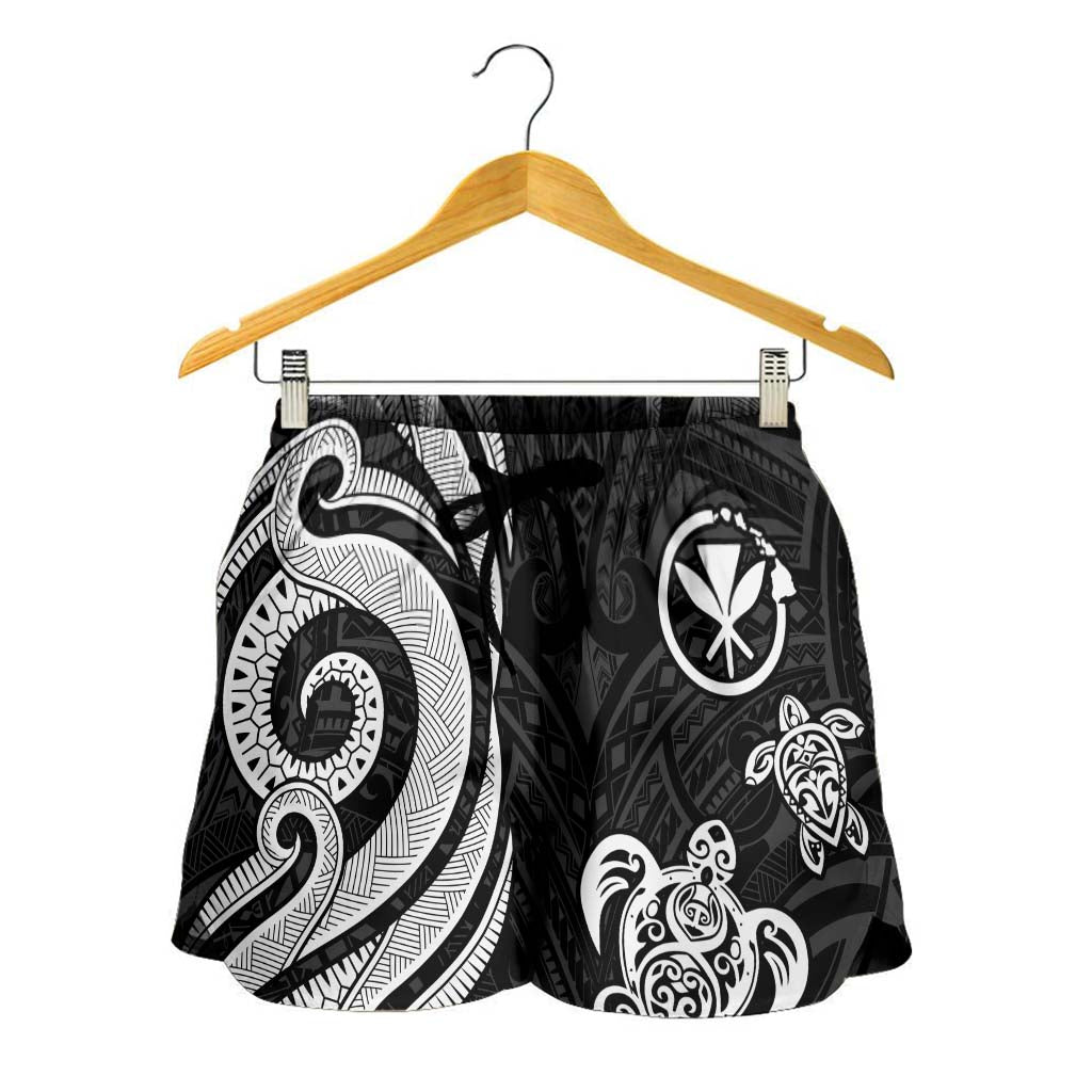 Hawaii Women's Short - White Tentacle Turtle - Polynesian Pride