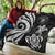 Niue Premium Quilt - White Tentacle Turtle - Polynesian Pride