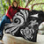 Tokelau Premium Quilt - White Tentacle Turtle - Polynesian Pride