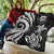 Tuvalu Premium Quilt - White Tentacle Turtle - Polynesian Pride