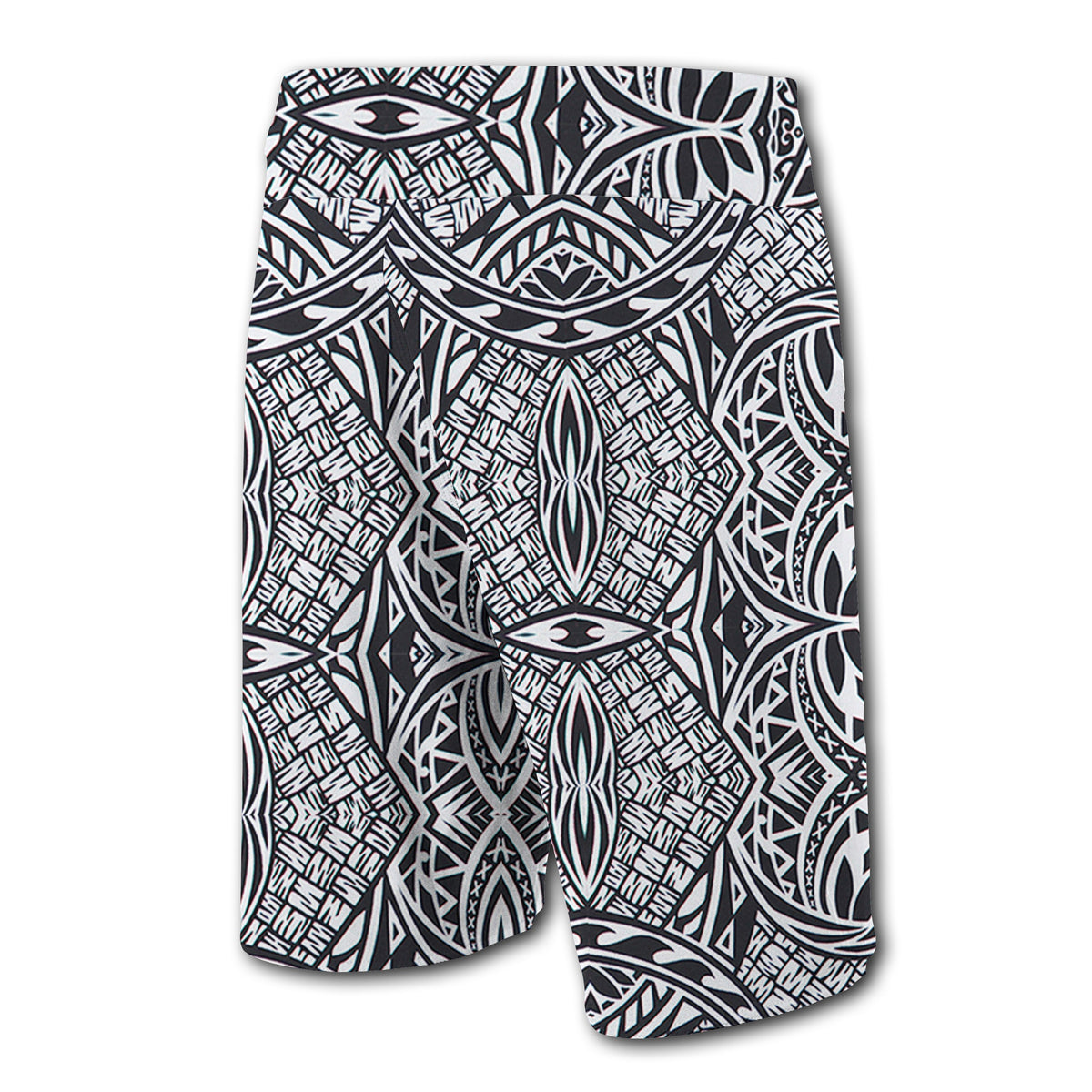 Hawaii Polynesian Lauhala Mix Board Shorts White - Polynesian Pride