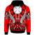 Wallis & Futuna Hoodie Tribal Sun Tattoo Red Color Unisex Red - Polynesian Pride