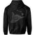 Polynesian Kanaka Shaka Map of Hawaii Zip Hoodie Gray - Polynesian Pride