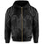 Polynesian Turtle Kanaka Maoli Hawaii Zip Hoodie Gray - Polynesian Pride