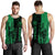 Hawaii King Polynesian Men's Tank Top - Lawla Style Green - AH Green - Polynesian Pride