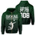Volleyball Sport Kakau Hawaii zip Hoodie Green Unisex Green - Polynesian Pride