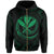 Polynesian Kanaka Shaka Map of Hawaii Zip Hoodie Green - Polynesian Pride