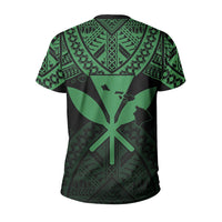 Hawaii Polynesian Limited T Shirt Tab Style Green - Polynesian Pride