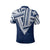 Hawaii Polo Shirt Football Jersey Style Blue and White - Polynesian Pride