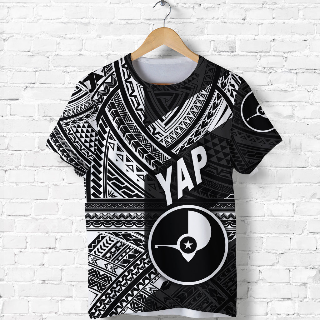 FSM Yap T Shirt Original Style Black LT8 - Polynesian Pride