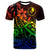 Yap T Shirt The Flow of The Ocean Rainbow Color Unisex Rainbow Color - Polynesian Pride