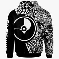 Yap Zip Hoodie Hook Tattoo Black Color - Polynesian Pride