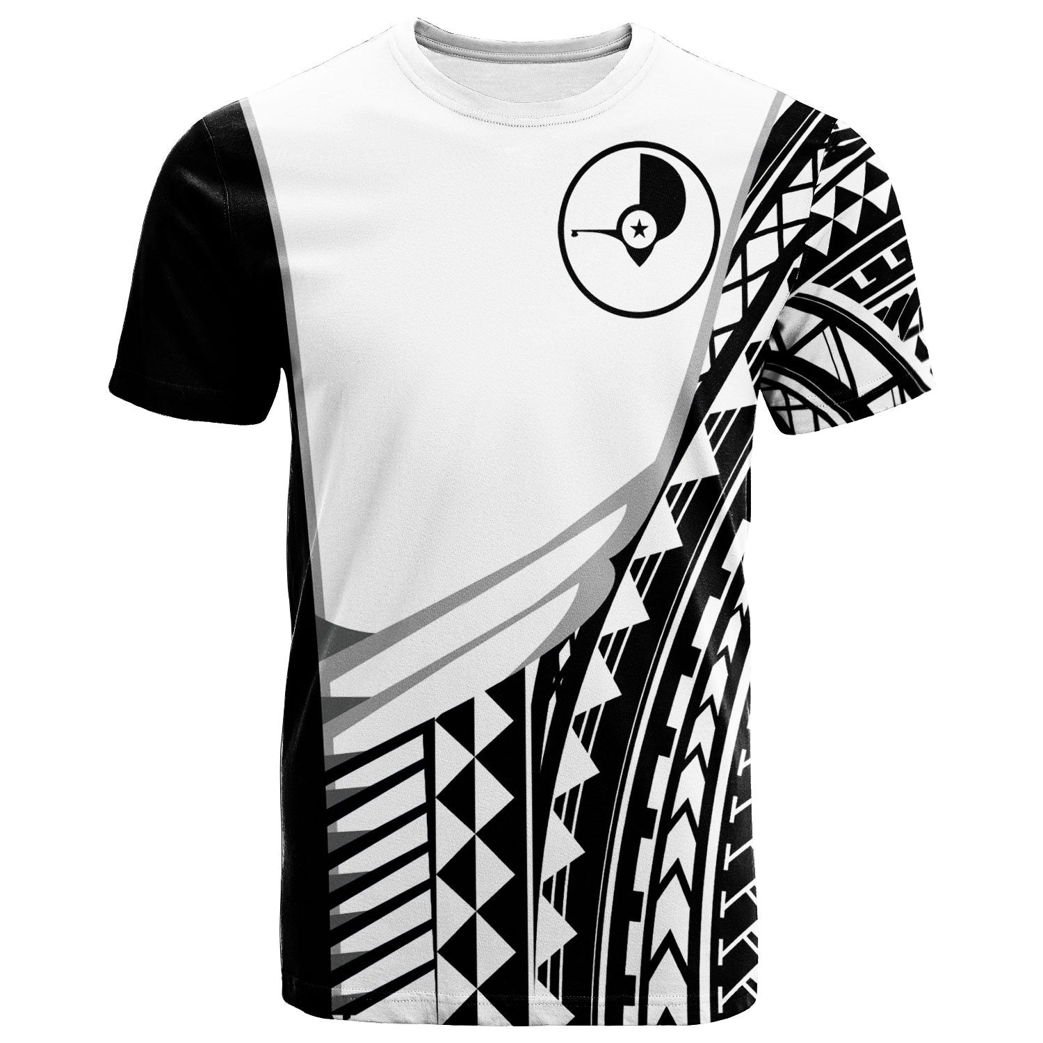 Yap Custom T Shirt Athletes Style Unisex White - Polynesian Pride