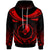 Yap Hoodie Polynesian Tribal Tattoo Unisex Red - Polynesian Pride