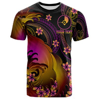 Yap Custom T Shirt Yap in wave Unisex Black - Polynesian Pride